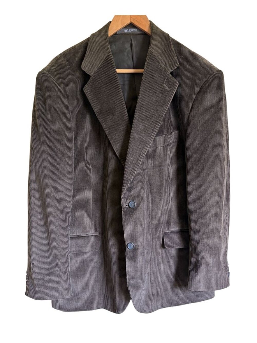 Croft & Barrow Brown Corduroy Blazer Jacket 42R